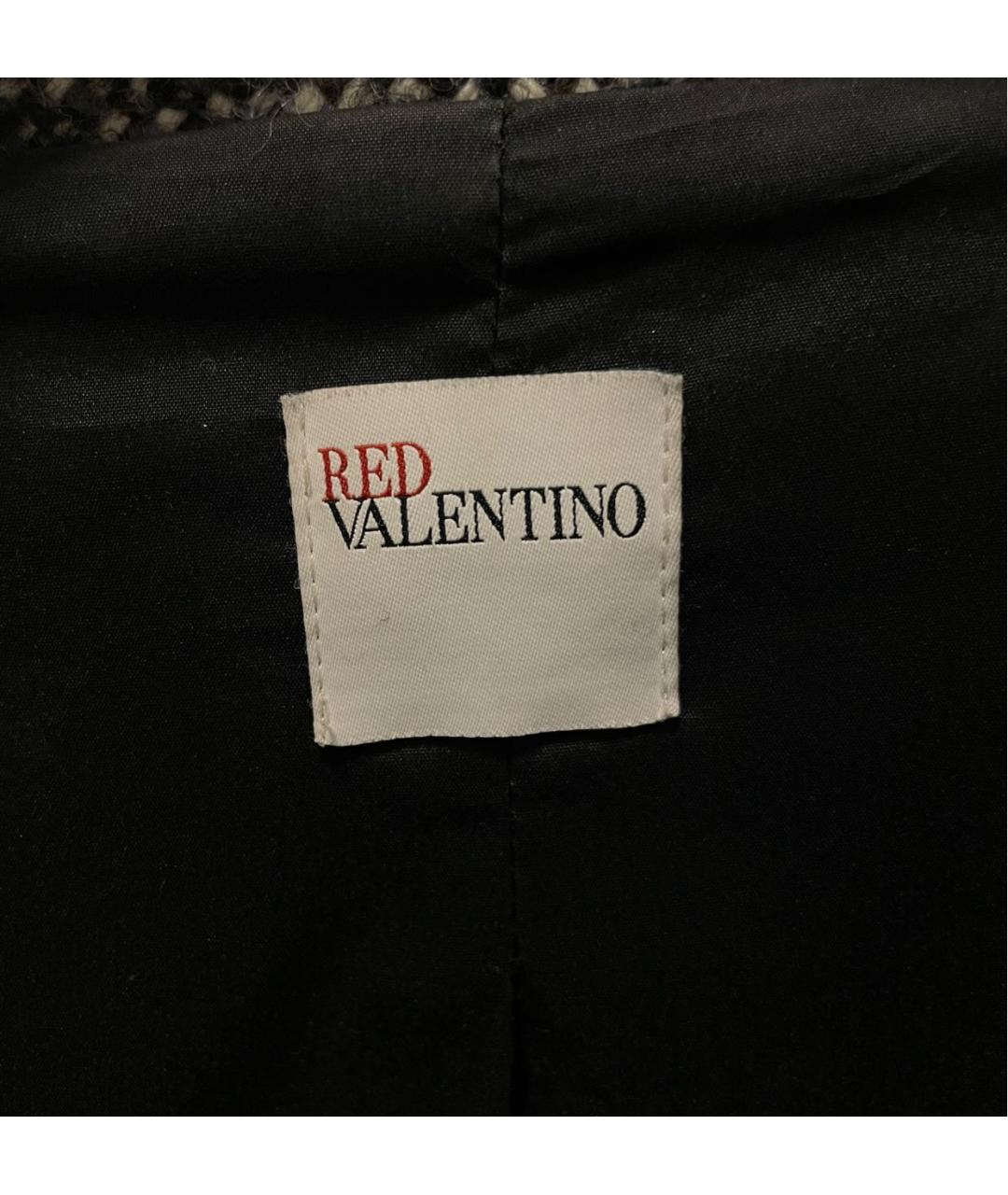 RED VALENTINO Антрацитовое шерстяное пальто, фото 5