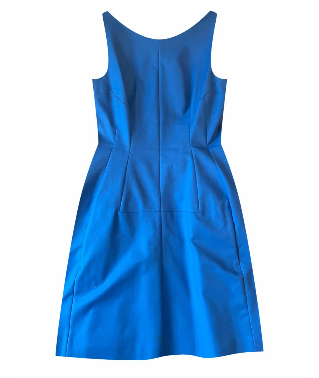 DOROTHEE SCHUMACHER Синее хлопковое коктейльное платье, фото 1