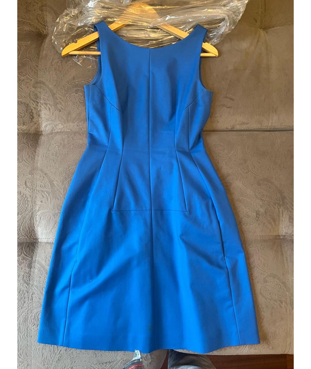 DOROTHEE SCHUMACHER Синее хлопковое коктейльное платье, фото 4