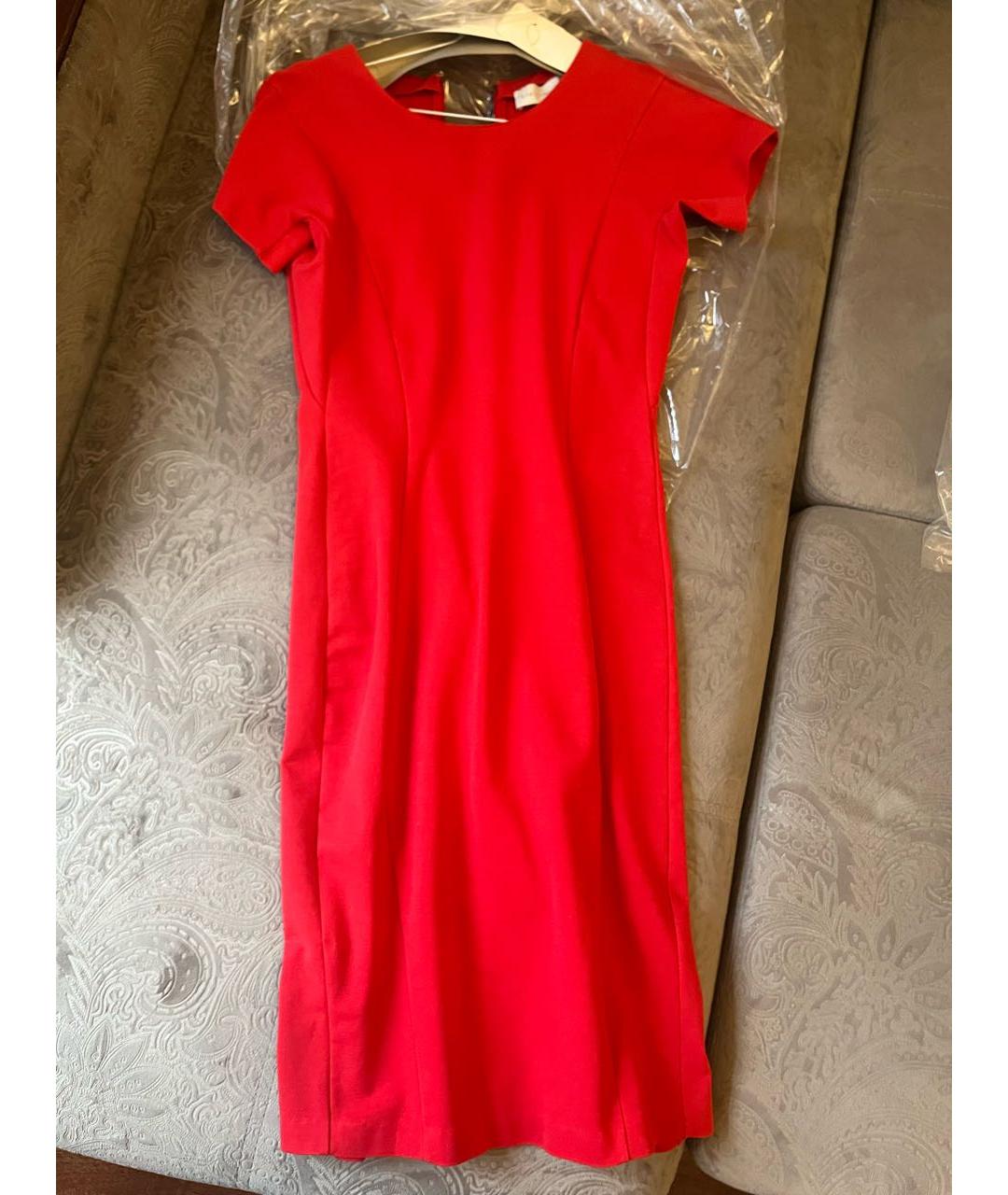 STELLA MCCARTNEY Красное хлопковое коктейльное платье, фото 3