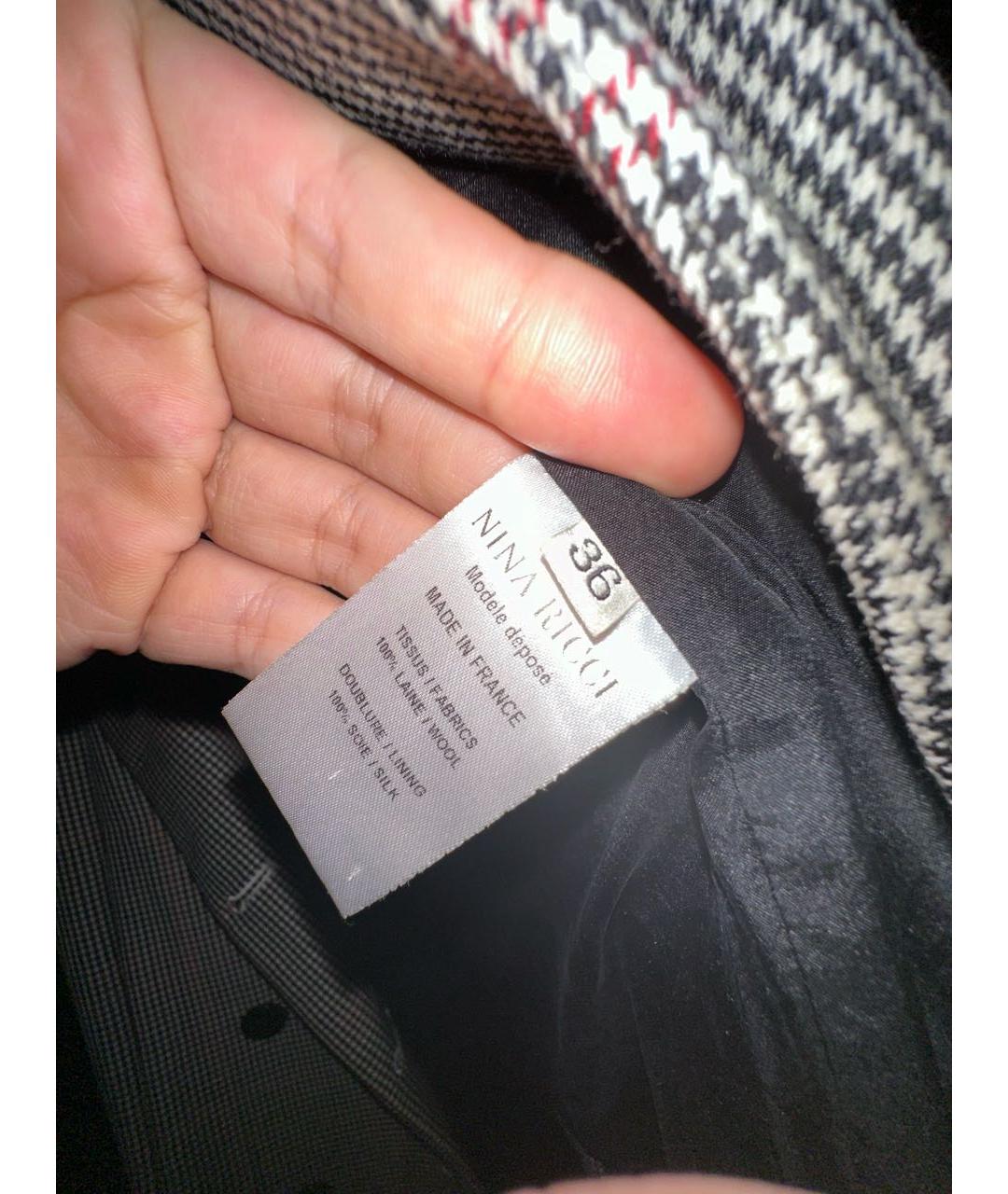 NINA RICCI Мульти шелковый жакет/пиджак, фото 3
