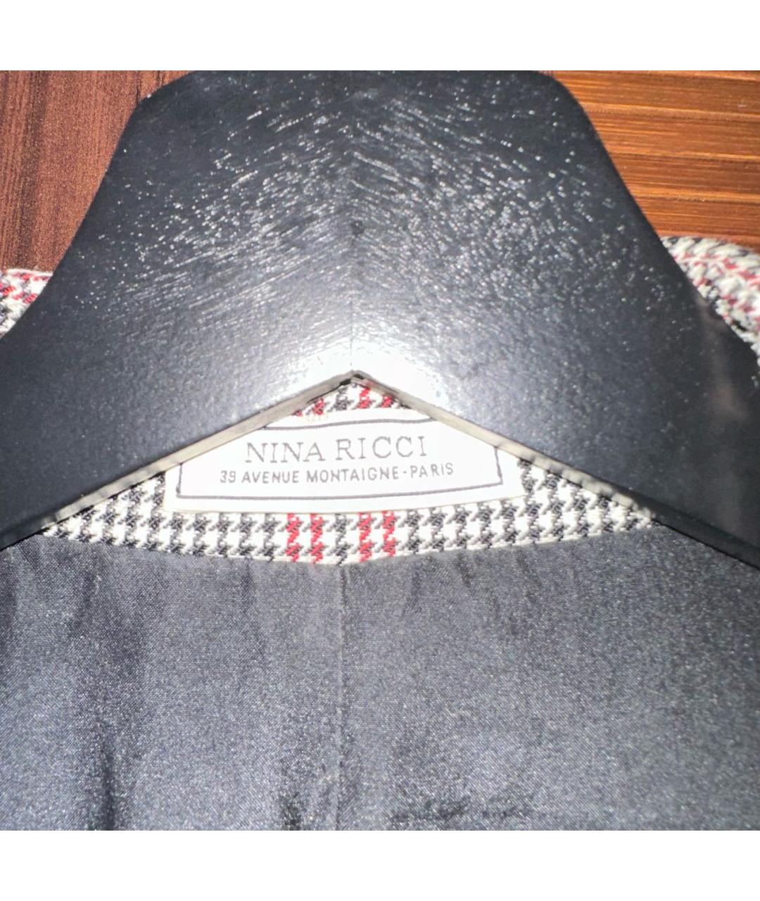 NINA RICCI Мульти шелковый жакет/пиджак, фото 4