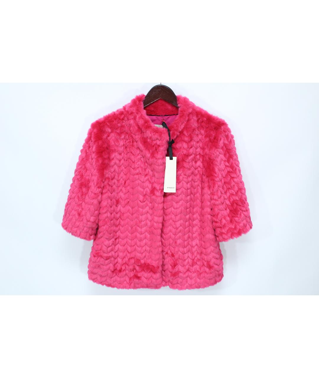 PINKO Розовая полиэстеровая куртка, фото 10
