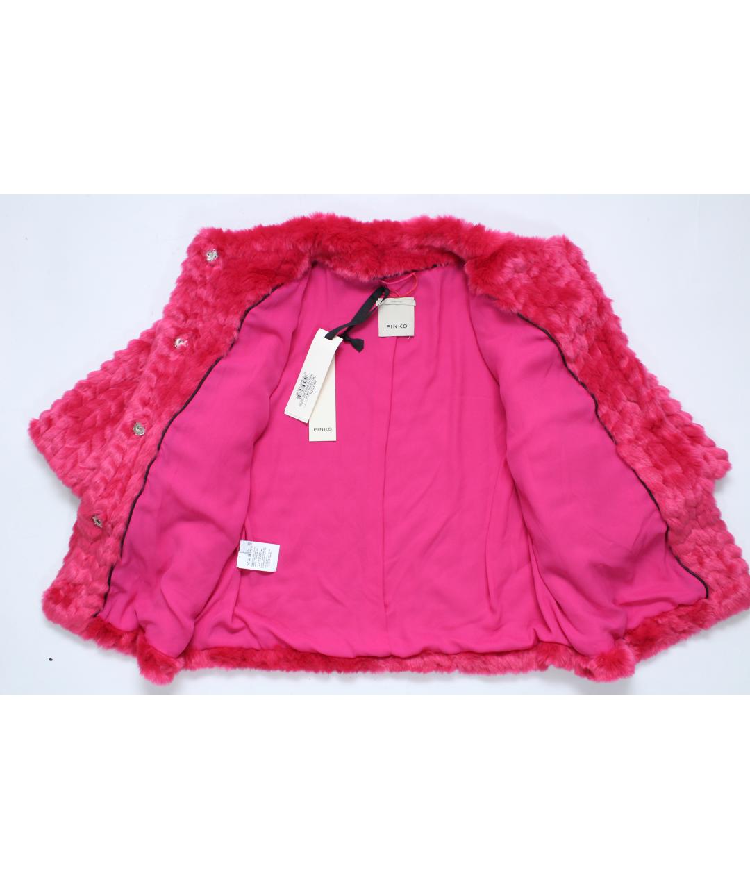 PINKO Розовая полиэстеровая куртка, фото 6