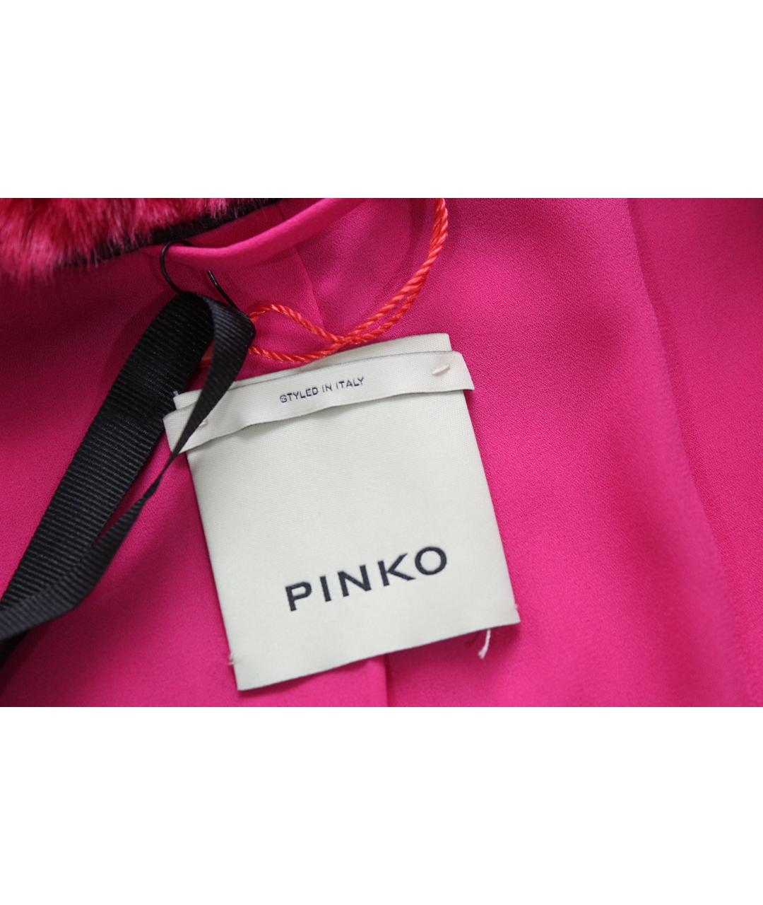 PINKO Розовая полиэстеровая куртка, фото 7