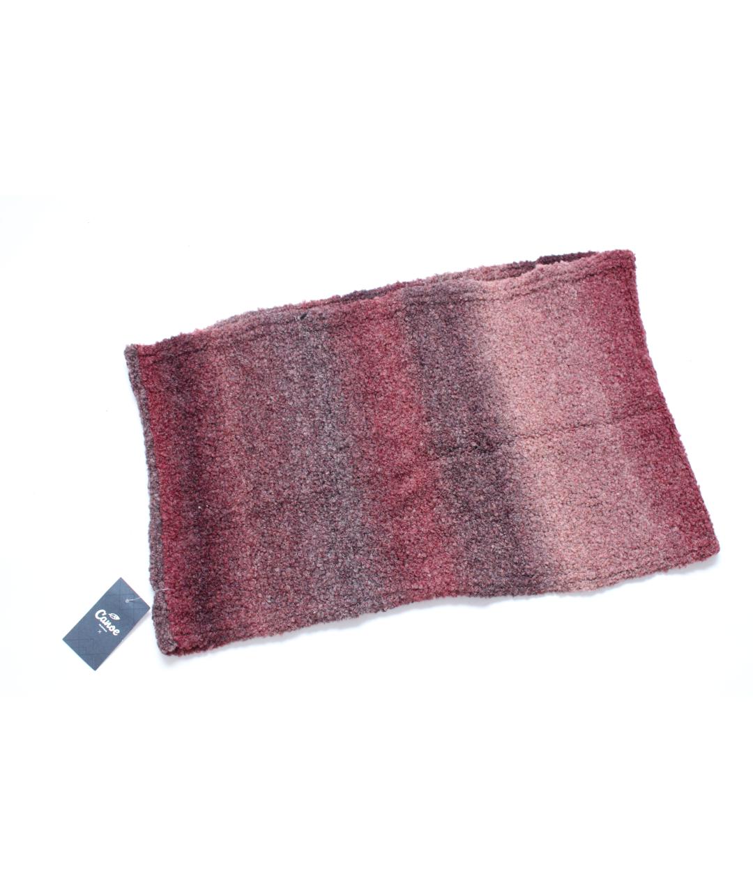 CANOE Бордовый шерстяной шарф, фото 3