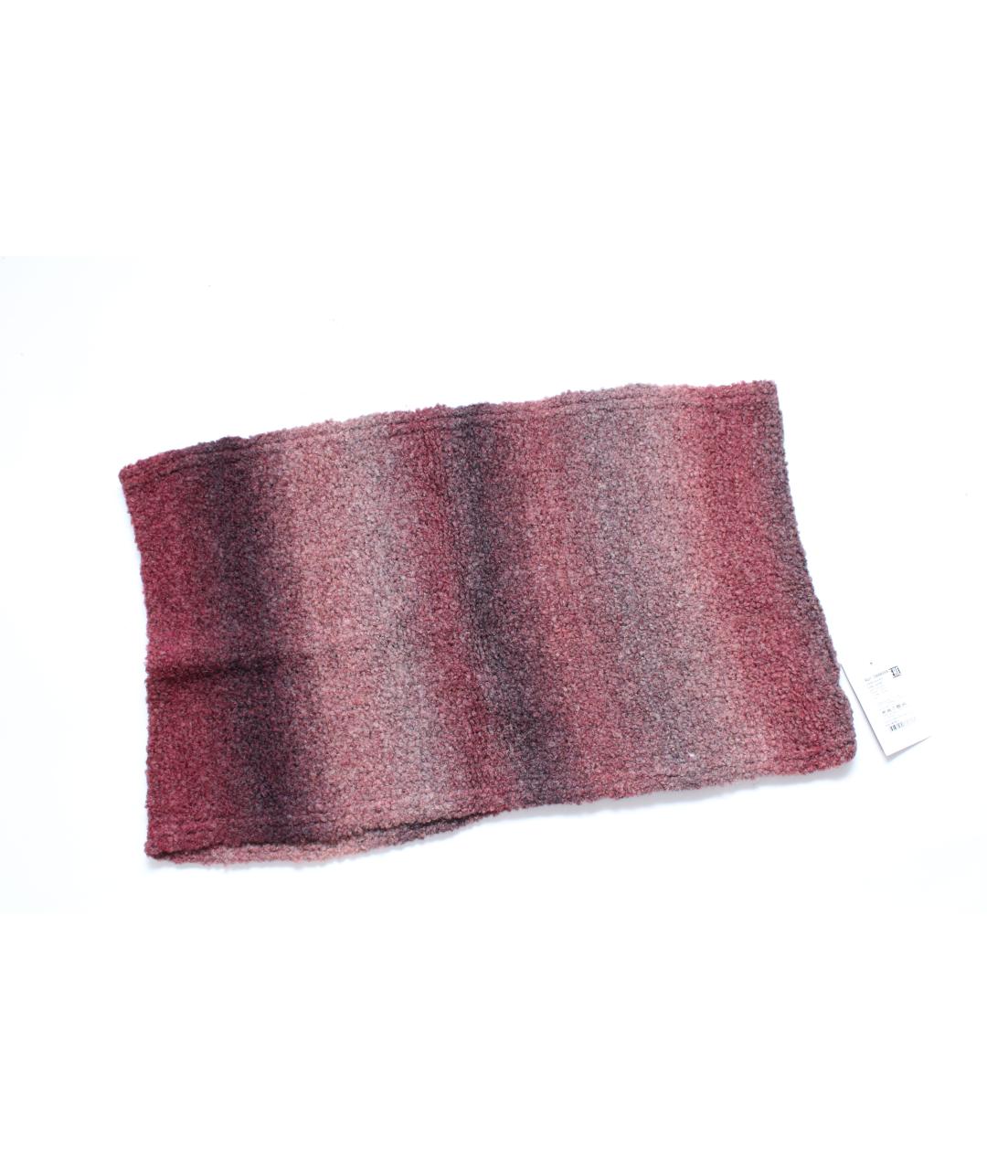 CANOE Бордовый шерстяной шарф, фото 5