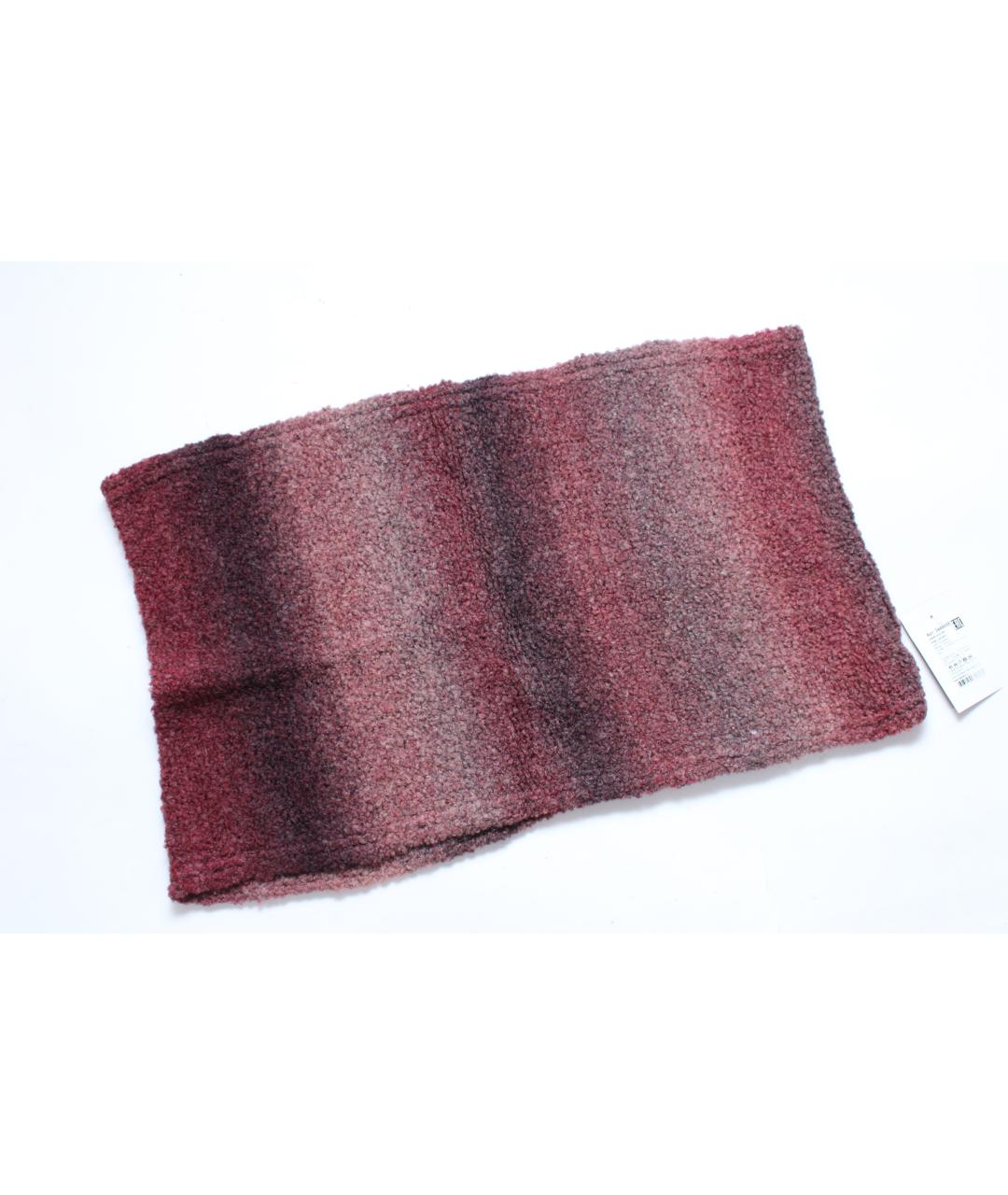 CANOE Бордовый шерстяной шарф, фото 7