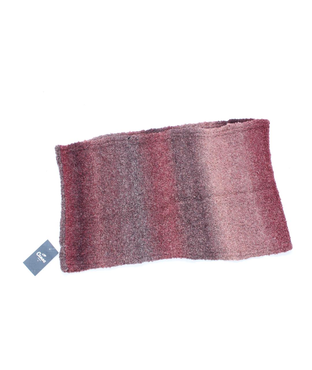 CANOE Бордовый шерстяной шарф, фото 10
