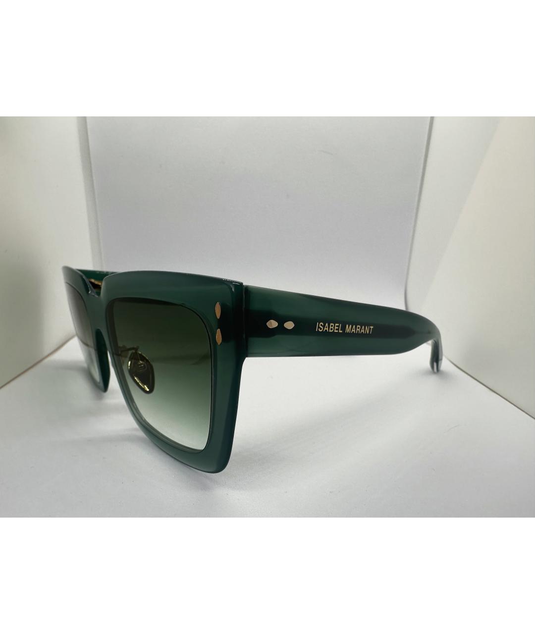 ISABEL MARANT Зеленые пластиковые солнцезащитные очки, фото 3