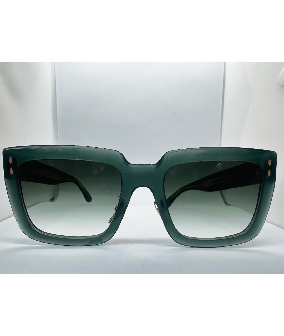 ISABEL MARANT Зеленые пластиковые солнцезащитные очки, фото 5