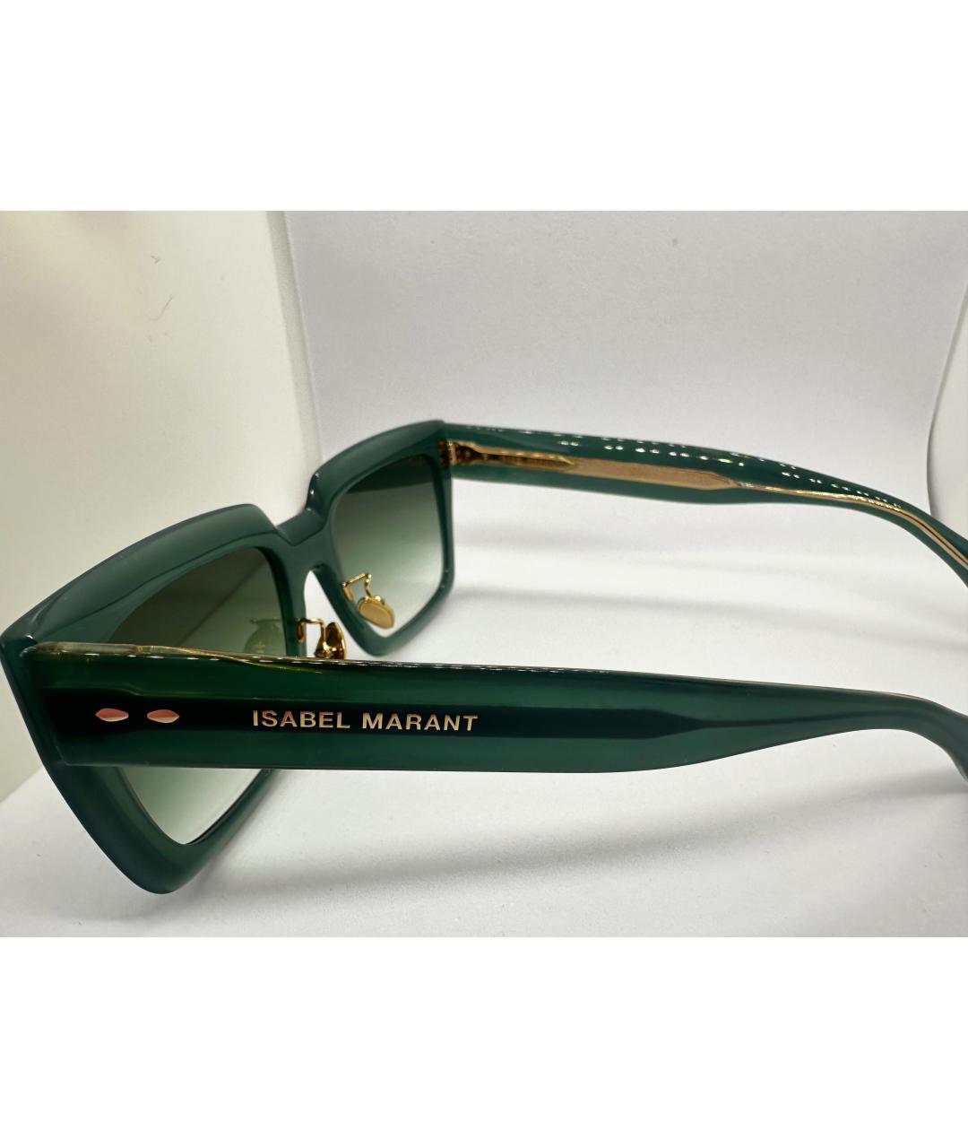 ISABEL MARANT Зеленые пластиковые солнцезащитные очки, фото 2