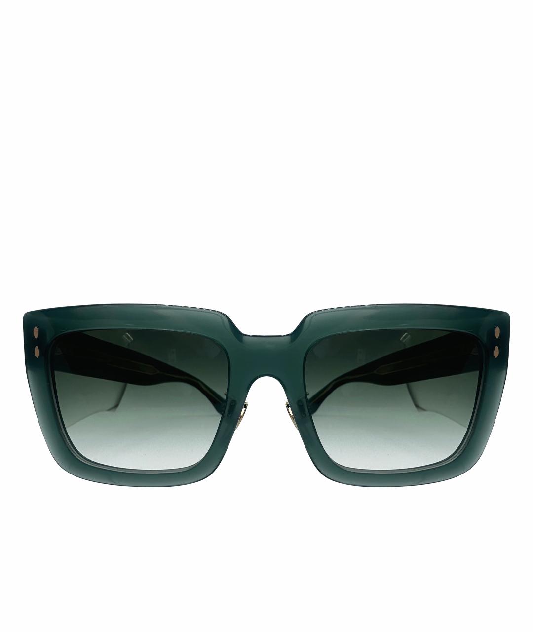ISABEL MARANT Зеленые пластиковые солнцезащитные очки, фото 1