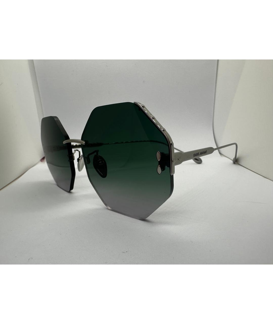 ISABEL MARANT Серые металлические солнцезащитные очки, фото 2
