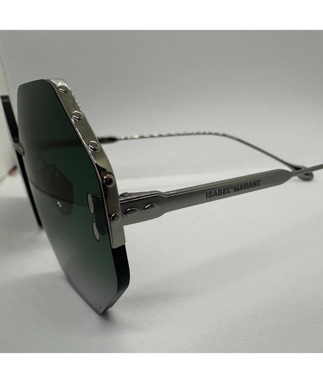 ISABEL MARANT Серые металлические солнцезащитные очки, фото 3