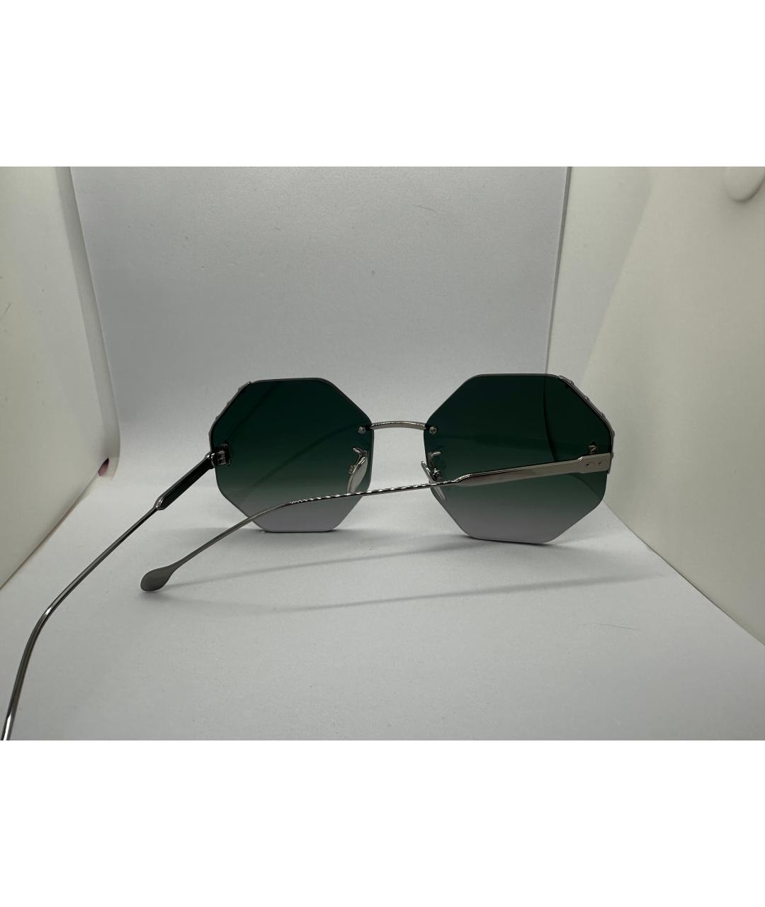 ISABEL MARANT Серые металлические солнцезащитные очки, фото 5