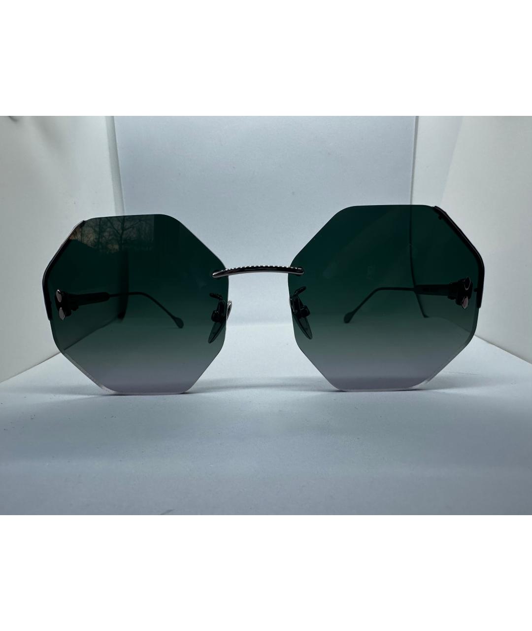 ISABEL MARANT Серые металлические солнцезащитные очки, фото 7