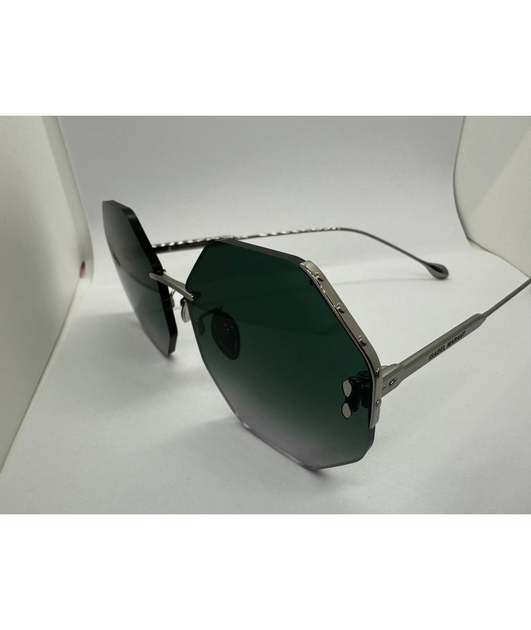 ISABEL MARANT Серые металлические солнцезащитные очки, фото 4