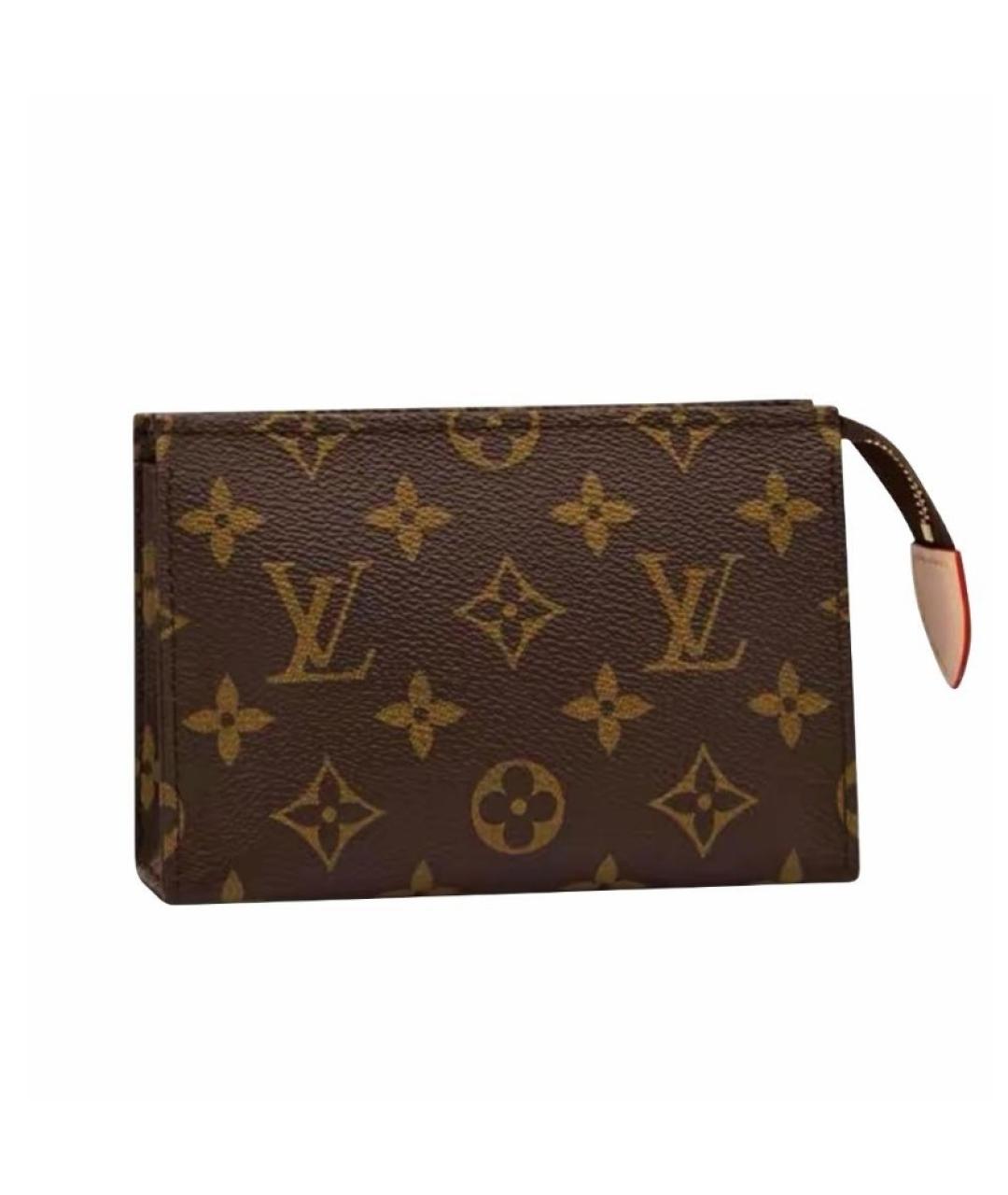 LOUIS VUITTON PRE-OWNED Коричневая косметичка, фото 1