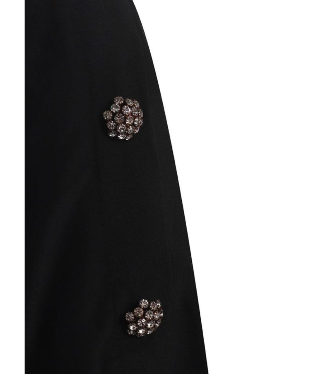 DOLCE&GABBANA Черная шелковая футболка, фото 4