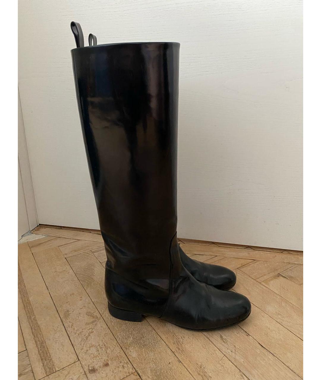 CELINE PRE-OWNED Черные кожаные сапоги, фото 7