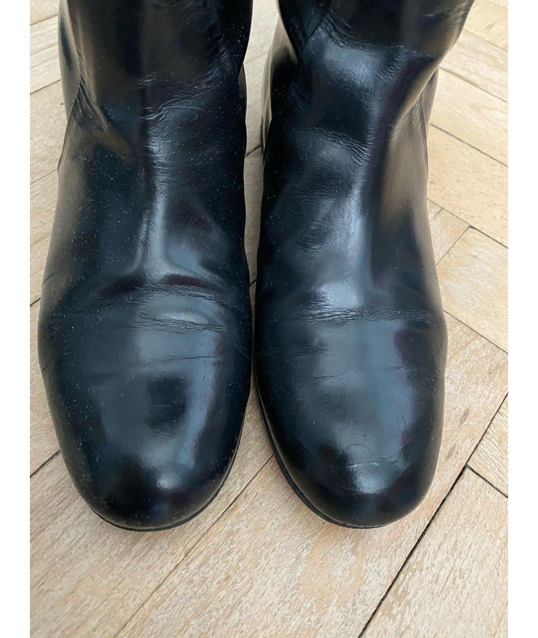 CELINE PRE-OWNED Черные кожаные сапоги, фото 3