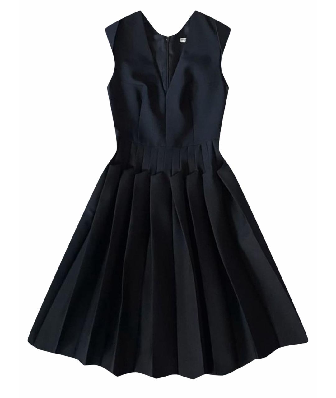 BOTTEGA VENETA Черное шерстяное коктейльное платье, фото 1