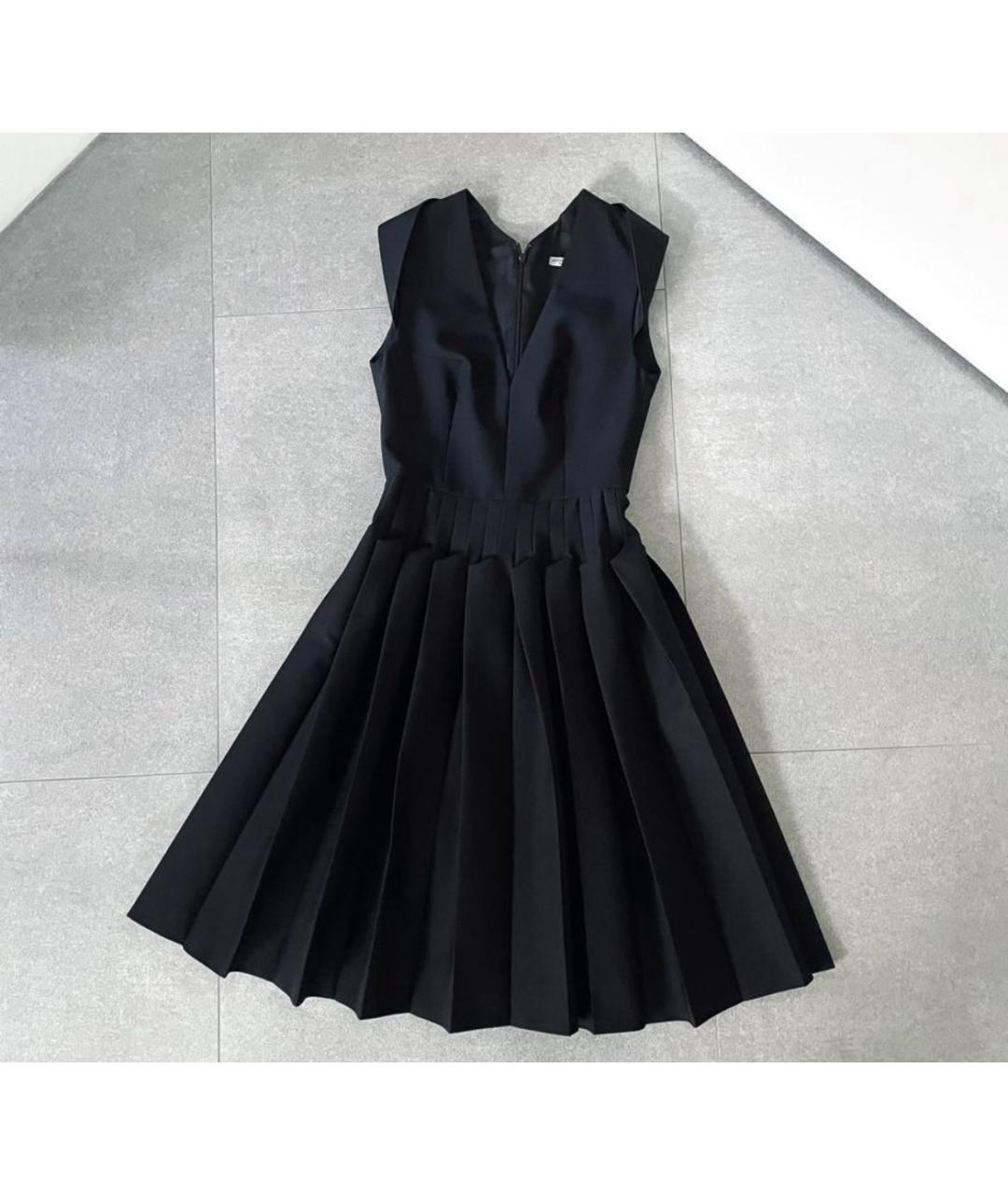 BOTTEGA VENETA Черное шерстяное коктейльное платье, фото 7