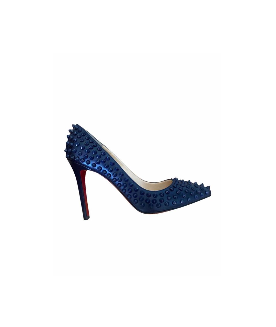 CHRISTIAN LOUBOUTIN Темно-синие туфли, фото 5