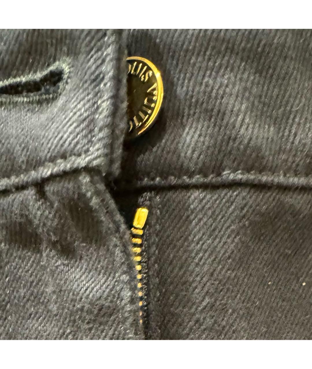 LOUIS VUITTON Темно-синие хлопковые джинсы слим, фото 8