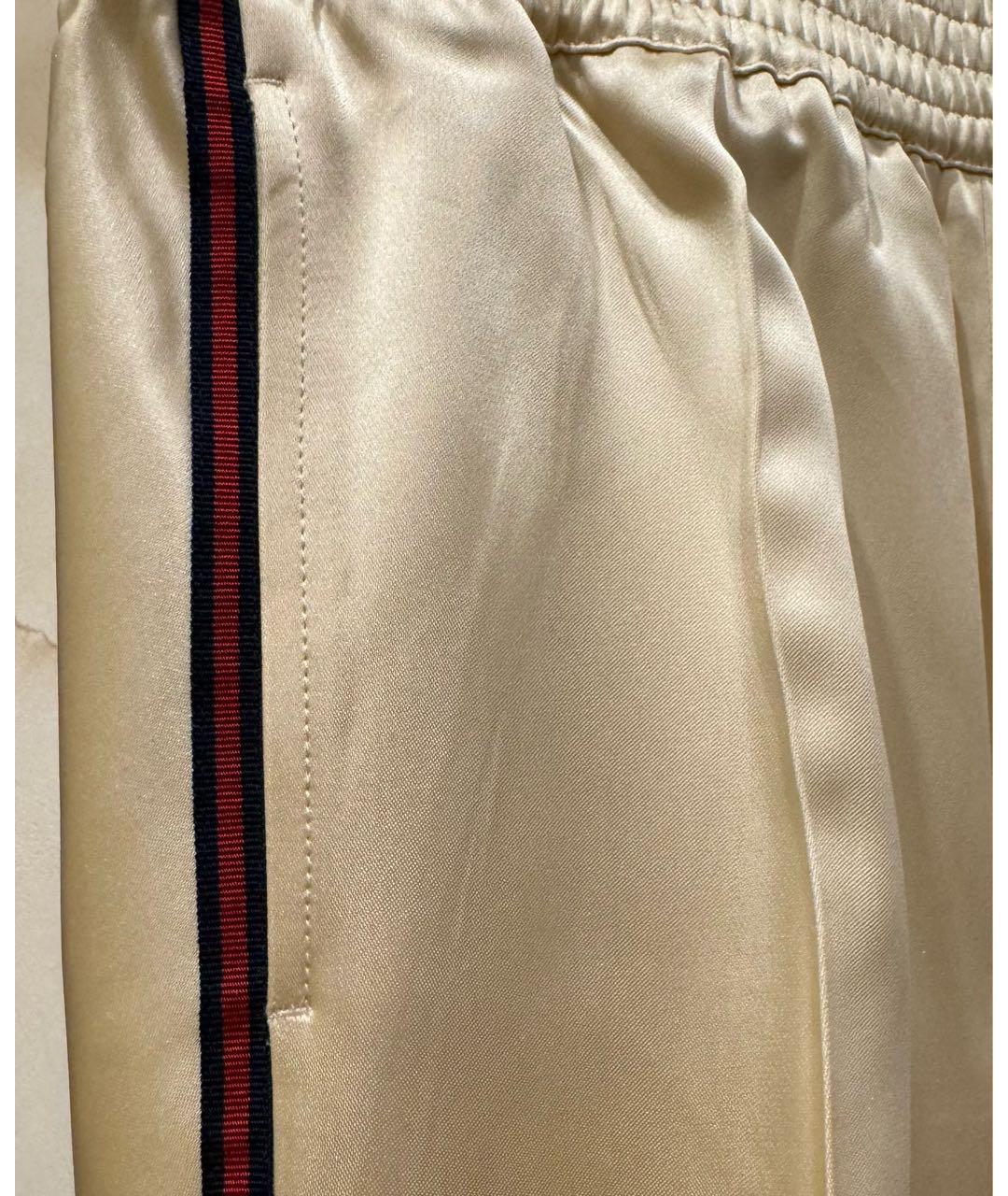 GUCCI Вискозные прямые брюки, фото 5