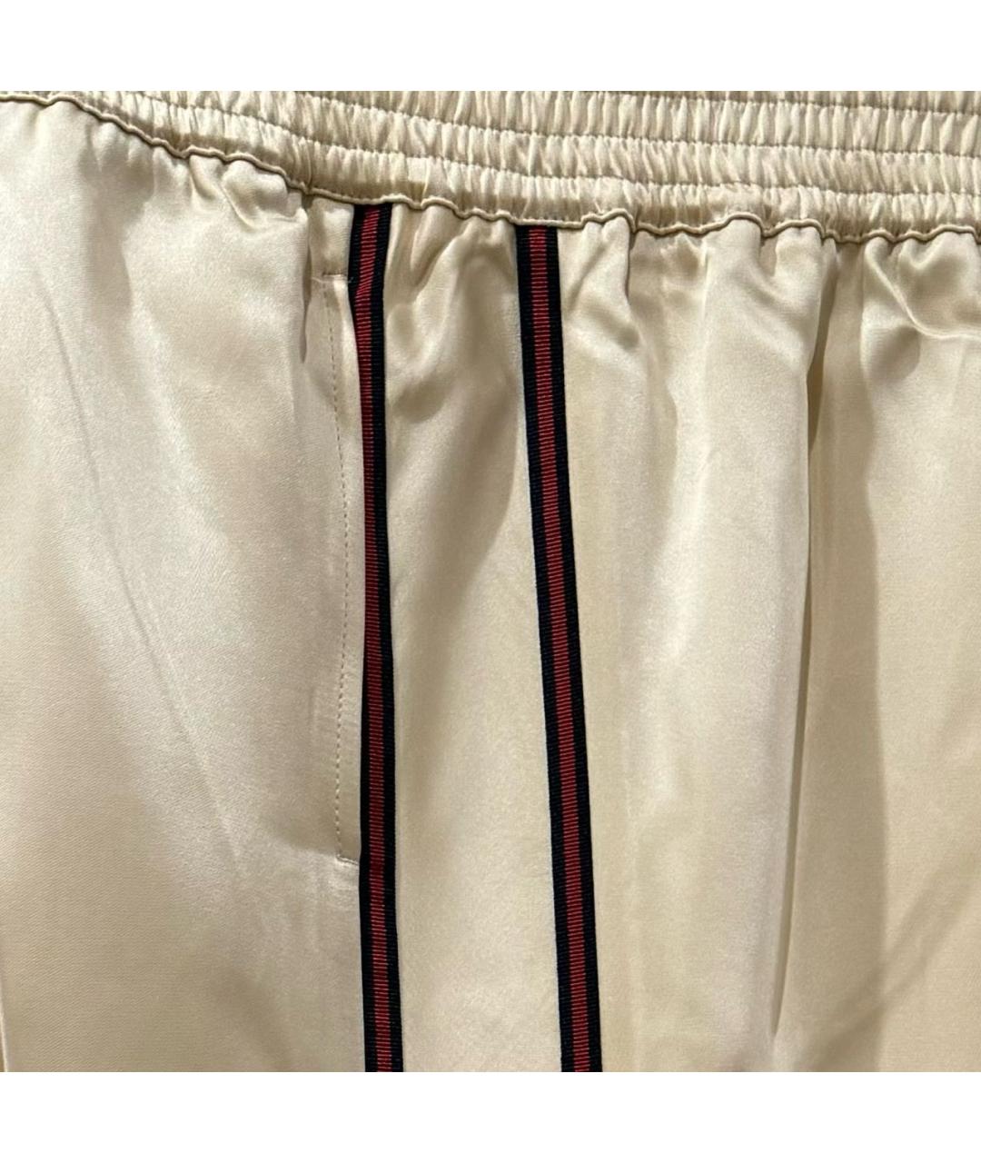 GUCCI Вискозные прямые брюки, фото 4