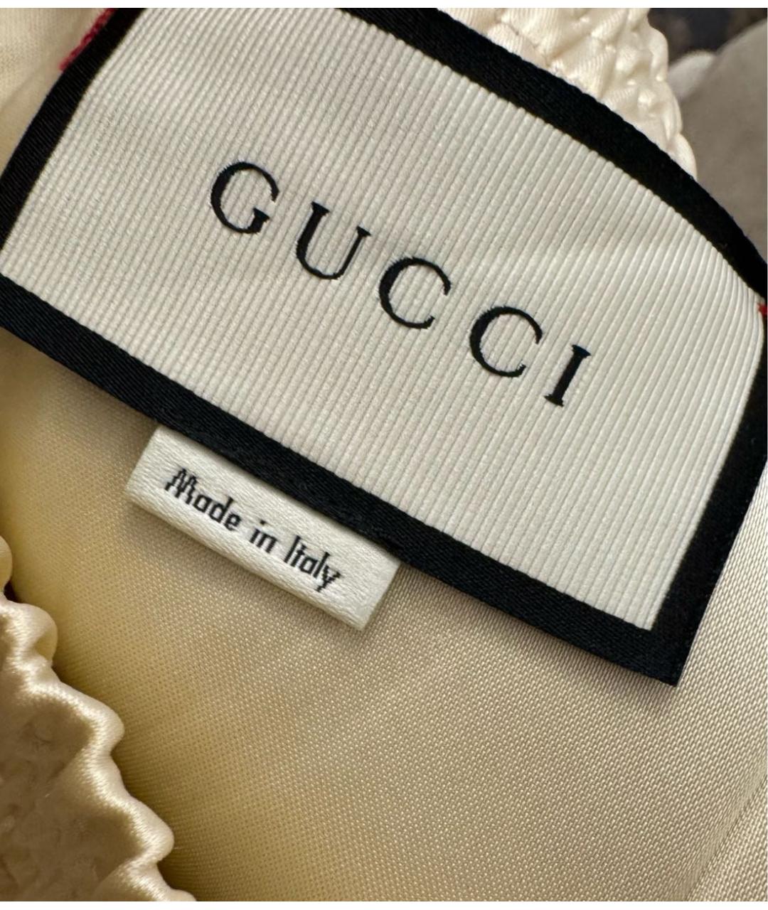 GUCCI Вискозные прямые брюки, фото 7