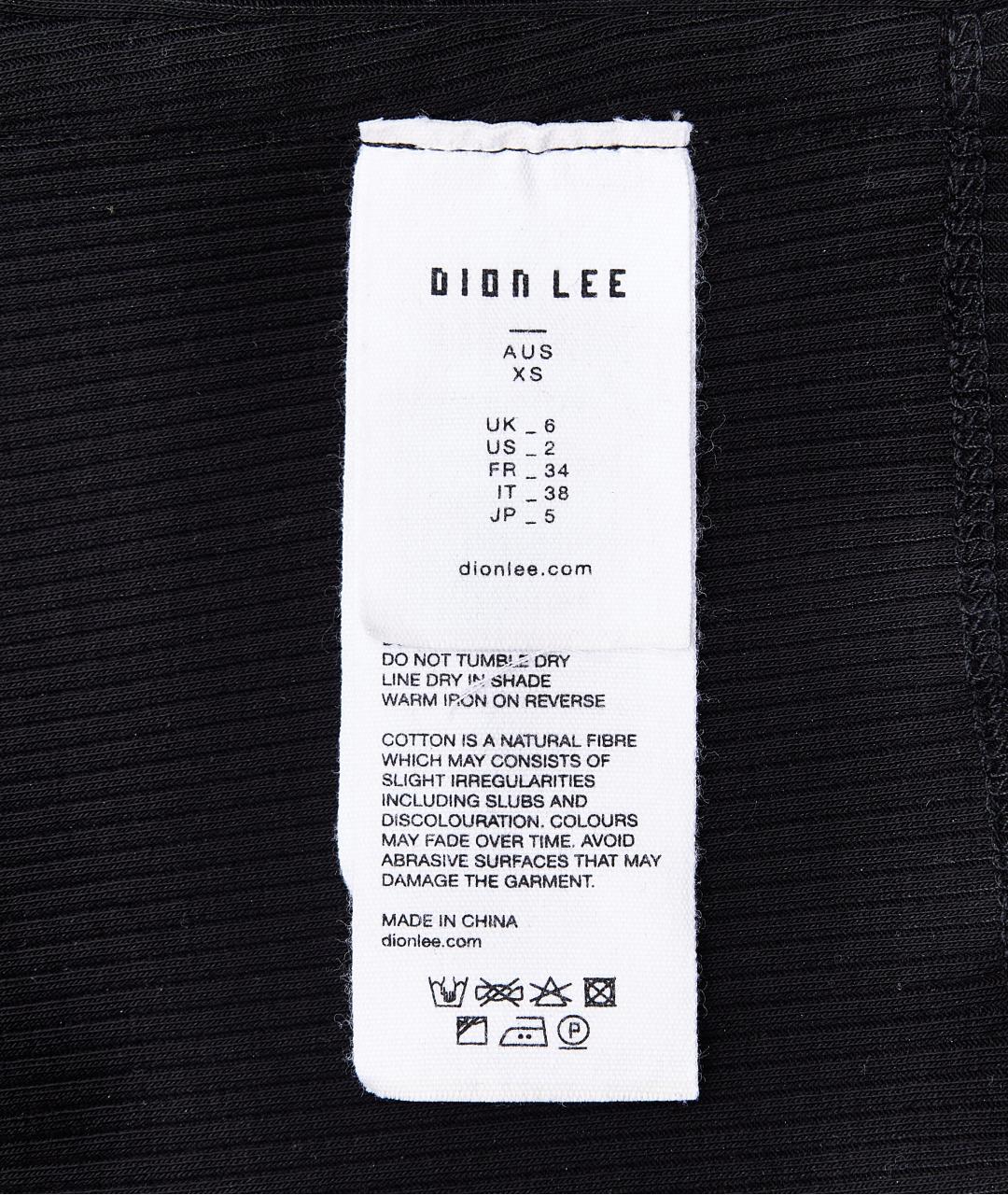 DION LEE Черная хлопковая майка, фото 6