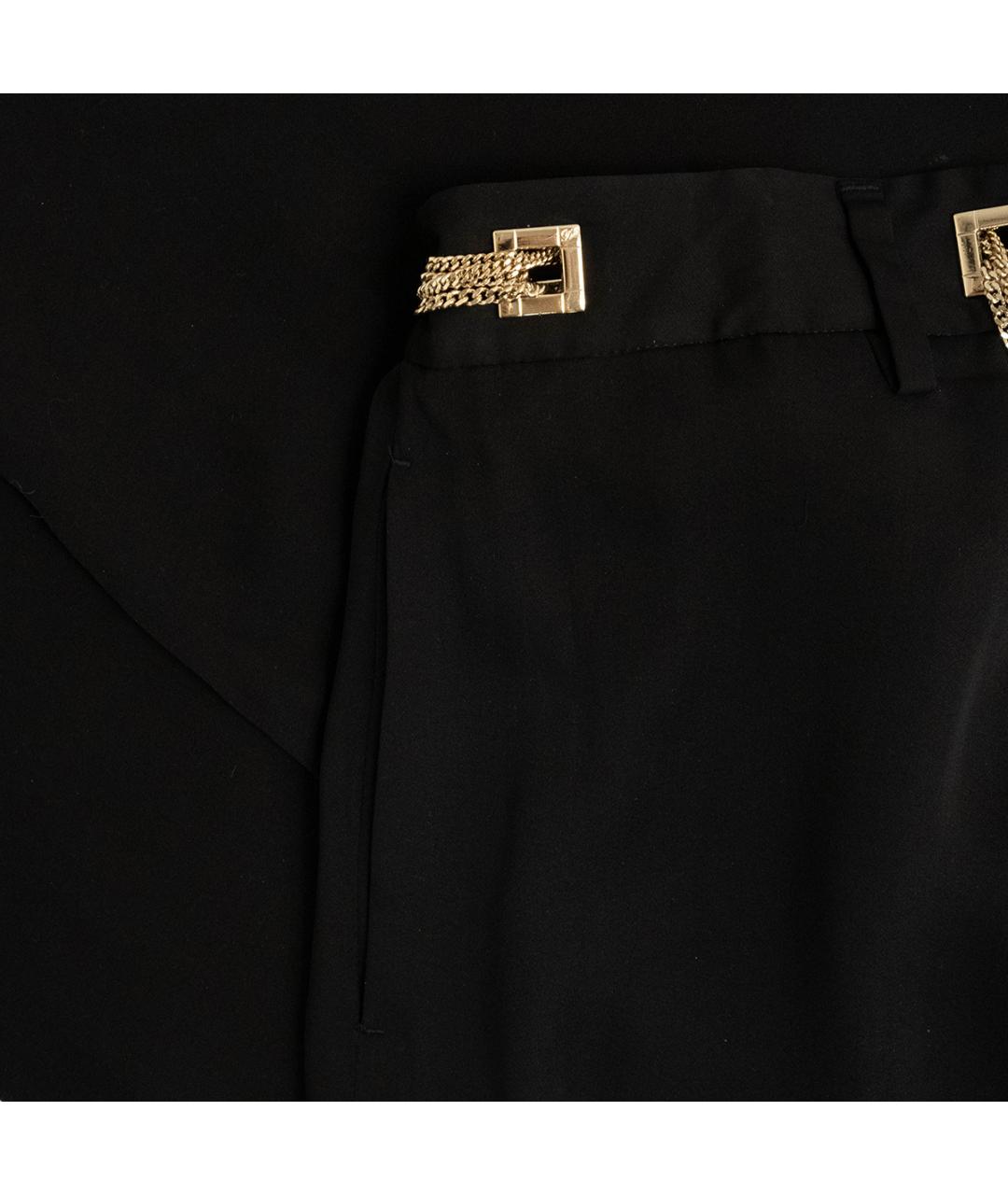 DSQUARED2 Черные шелковые прямые брюки, фото 5