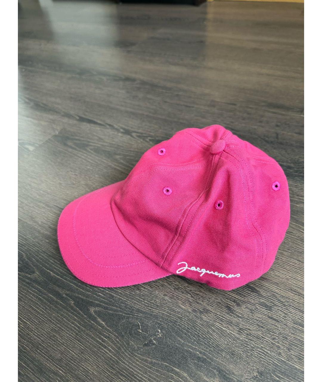 JACQUEMUS Розовая хлопковая кепка, фото 2