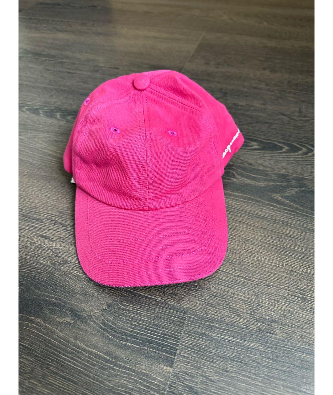 JACQUEMUS Розовая хлопковая кепка, фото 9