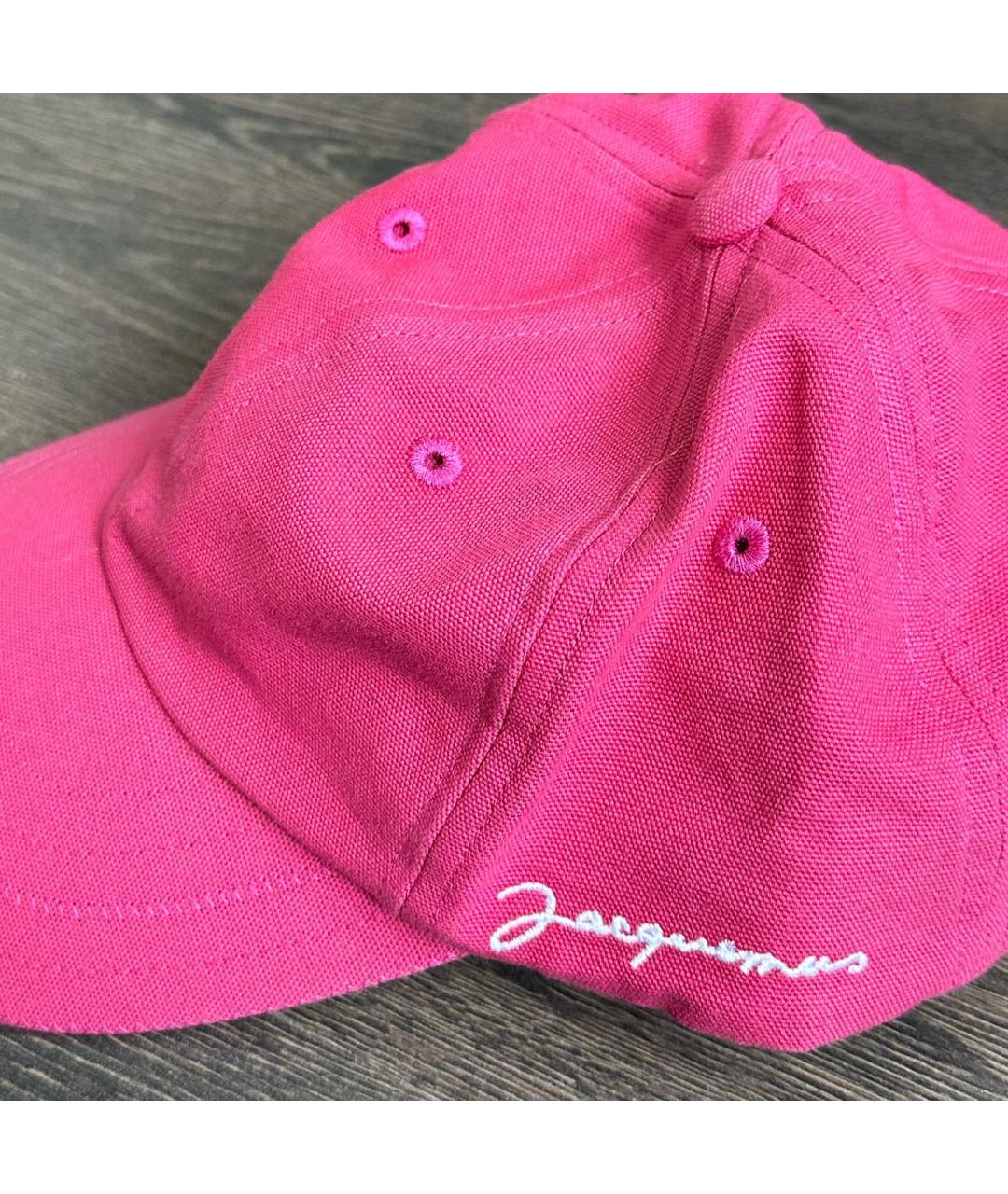 JACQUEMUS Розовая хлопковая кепка, фото 4