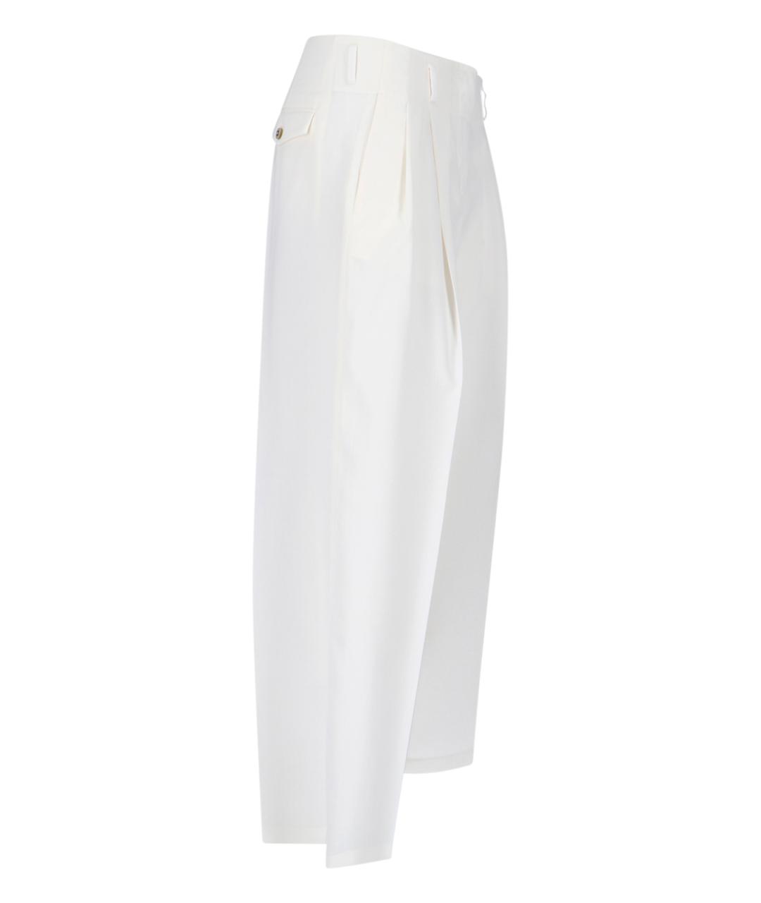 GOLDEN GOOSE DELUXE BRAND Белые прямые брюки, фото 3