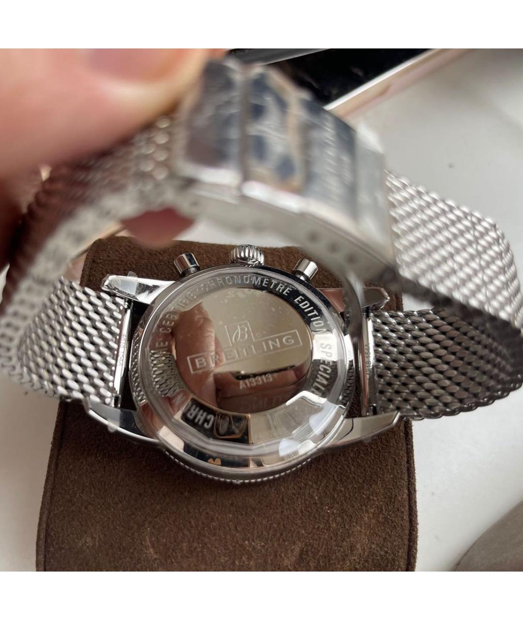 BREITLING Серебряные стальные часы, фото 2