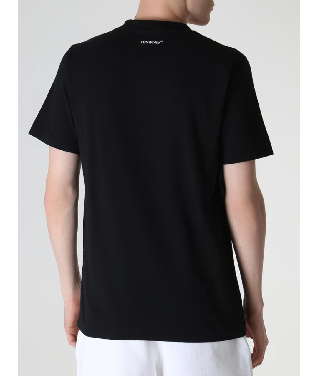 OFF-WHITE Черная футболка, фото 3