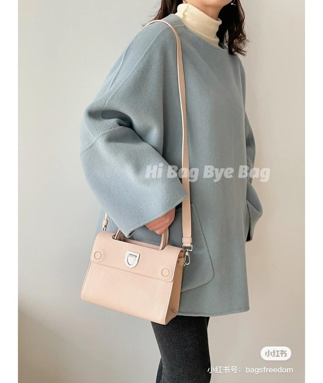 CHRISTIAN DIOR Розовая кожаная сумка с короткими ручками, фото 6