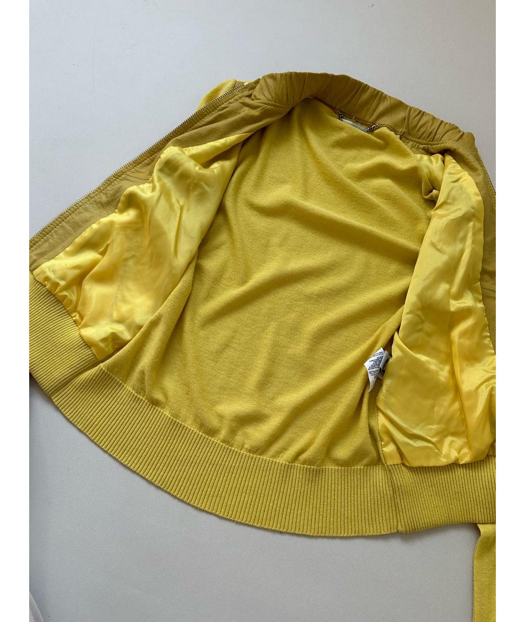 DOLCE&GABBANA Желтая замшевая куртка, фото 8
