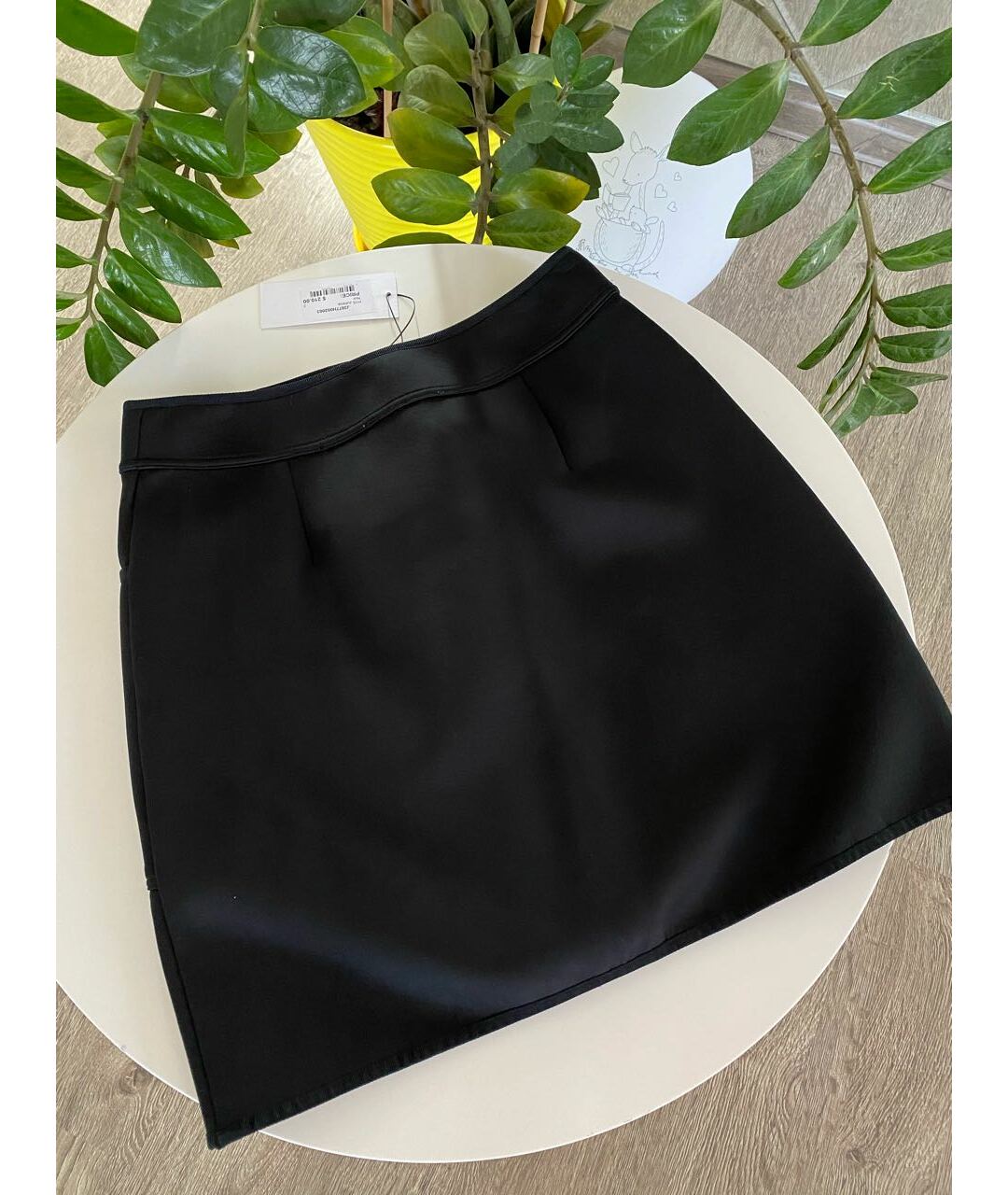 SANDRO Черная вискозная юбка мини, фото 5