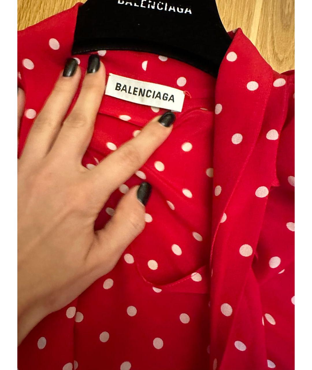 BALENCIAGA Красная блузы, фото 4