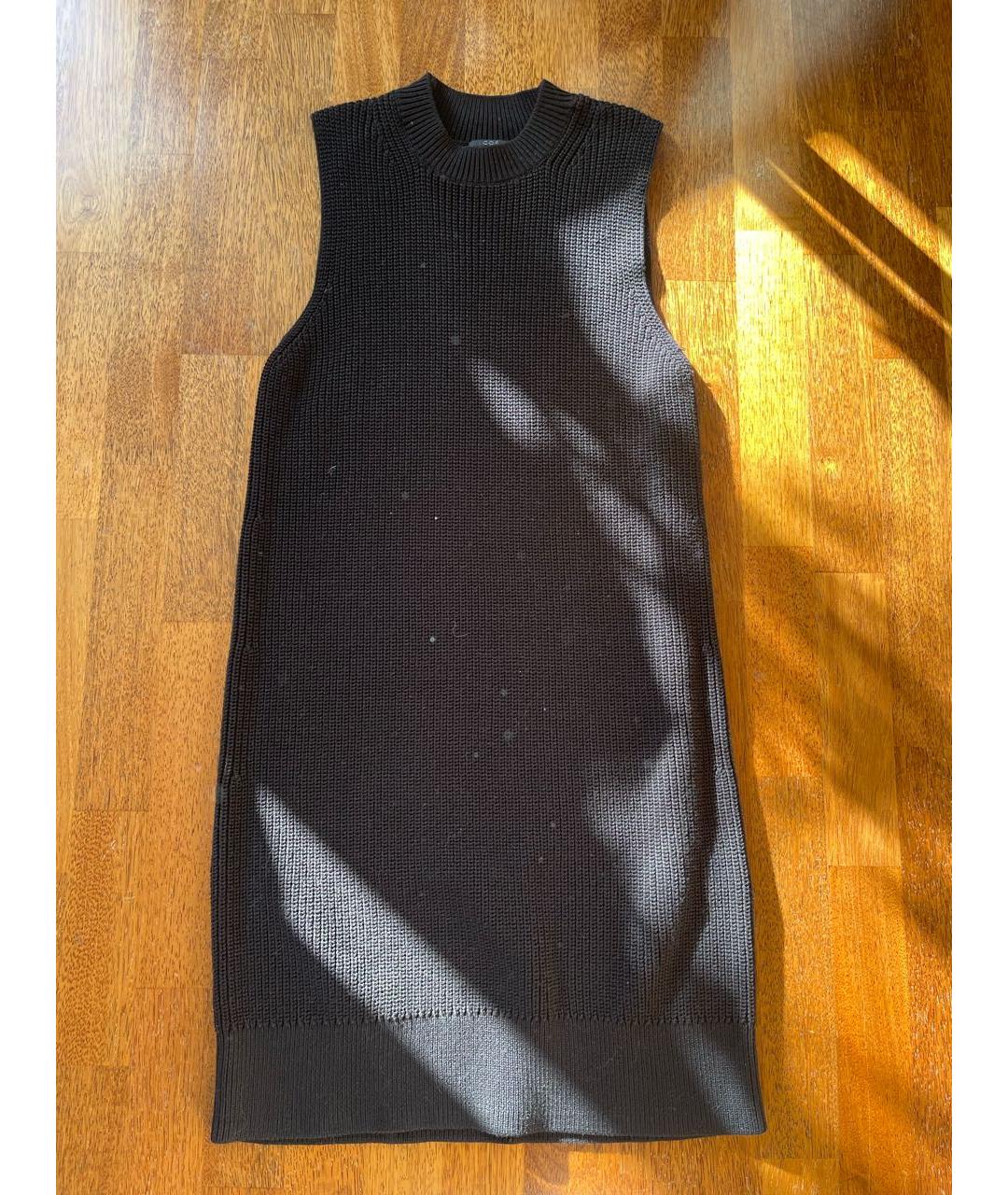 COS Черное хлопковое повседневное платье, фото 6