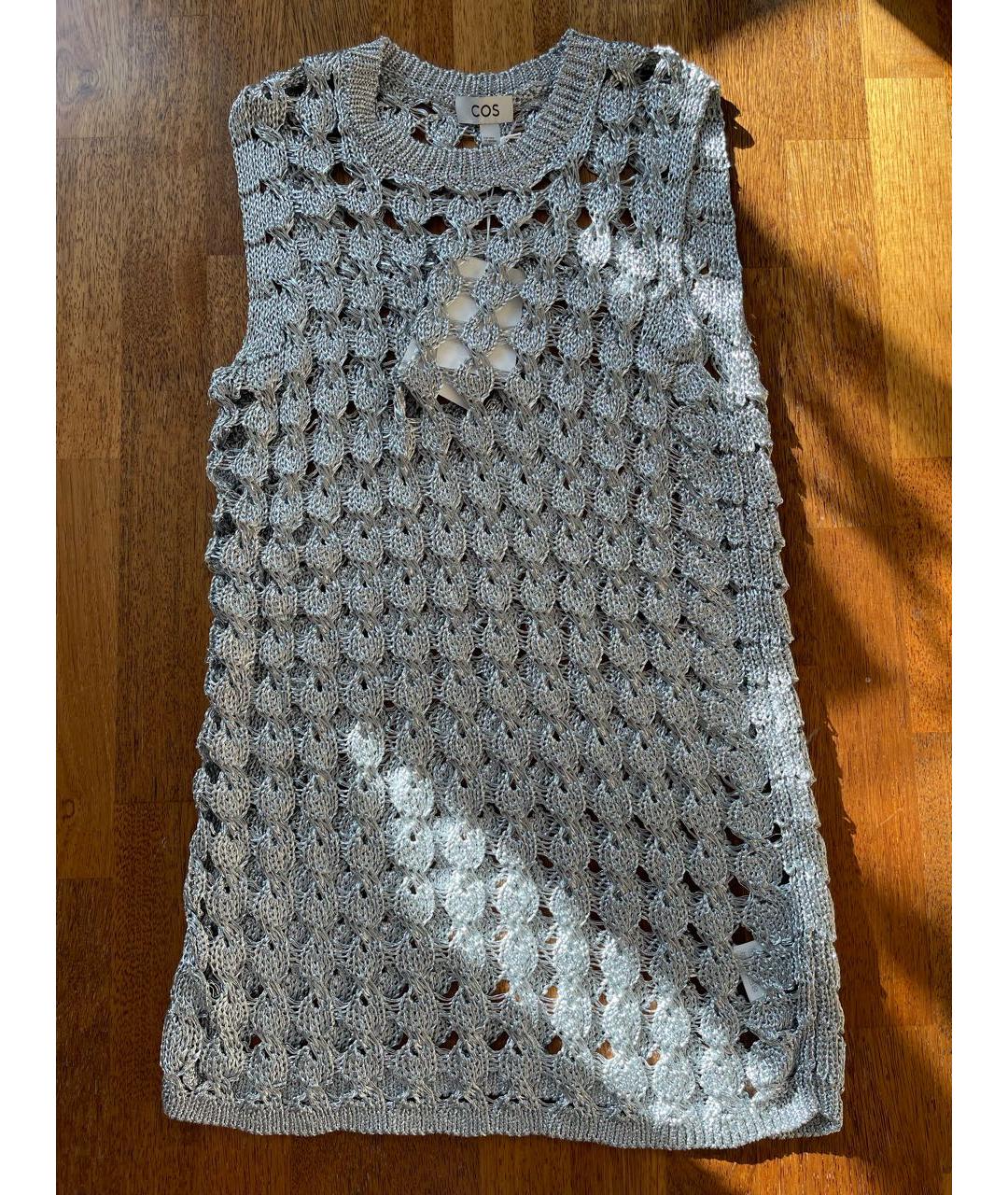 COS Серебряное повседневное платье, фото 6