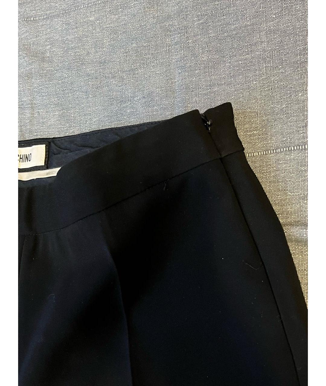 MOSCHINO Черные вискозные брюки узкие, фото 4