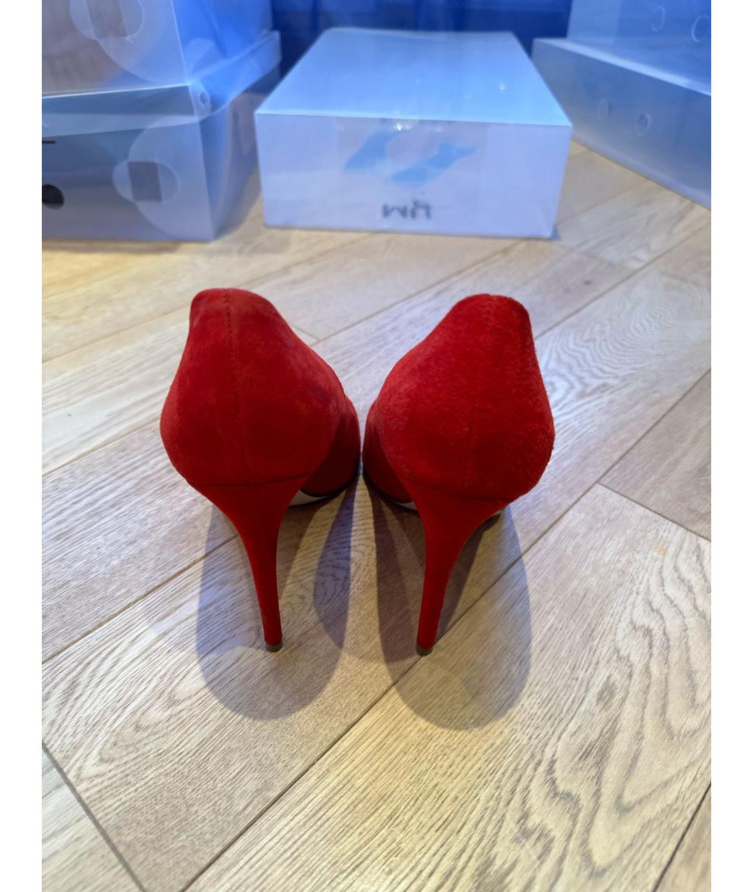 VETIVER Красные замшевые туфли, фото 4