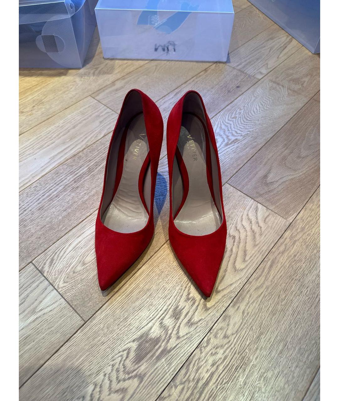 VETIVER Красные замшевые туфли, фото 2